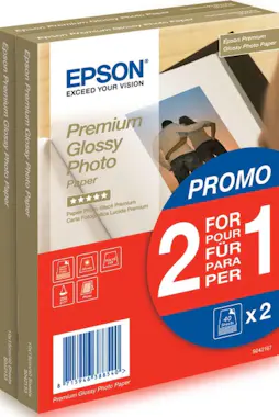 Epson Epson Premium Glossy Photo Paper - 10x15cm - 2x 40 Epson Epson Premium Glossy Photo Paper - 10x15cm - 2x 40