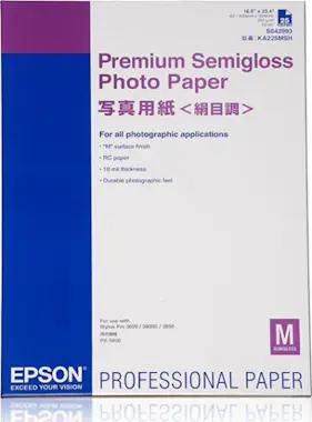 Epson Epson Premium Semigloss Photo Paper, DIN A2, 250 g Epson Epson Premium Semigloss Photo Paper, DIN A2, 250 g