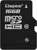 Kingston Memory flash microSDHC - 16 GB Negro Kingston Memory flash microSDHC - 16 GB Negro