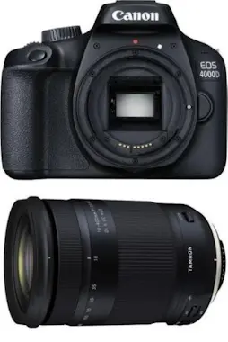 Canon CANON EOS 4000D Negro + TAMRON 18-400mm F3.5-6.3 D Canon CANON EOS 4000D Negro + TAMRON 18-400mm F3.5-6.3 D