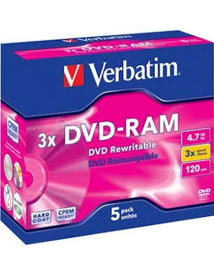 Verbatim Verbatim DVD-RAM 3x 4,7 GB 5 pieza(s) Verbatim Verbatim DVD-RAM 3x 4,7 GB 5 pieza(s)