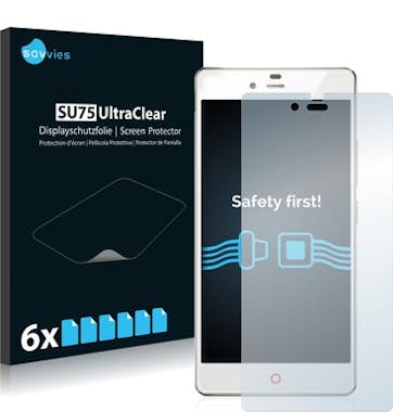 Savvies Protector de Pantalla para ZTE Nubia Z9 Mini [6 Un Savvies Protector de Pantalla para ZTE Nubia Z9 Mini [6 Un
