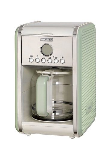 ariete 1342 independiente cafetera de filtro verde 12 tazas totalmente automatica