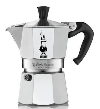 Bialetti Bialetti Moka Express 0,2 L Aluminio, Negro Bialetti Bialetti Moka Express 0,2 L Aluminio, Negro