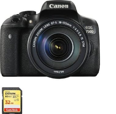 Canon CANON EOS 750D KIT EF-S 18-135mm F3.5-5.6 IS STM + Canon CANON EOS 750D KIT EF-S 18-135mm F3.5-5.6 IS STM +
