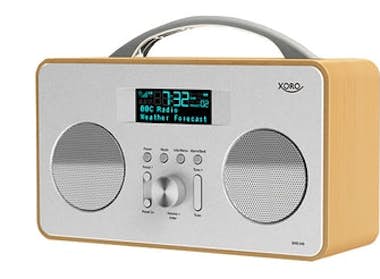 Xoro Xoro DAB 240 radio Reloj Digital Plata, Madera Xoro Xoro DAB 240 radio Reloj Digital Plata, Madera