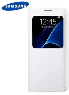 Samsung Funda Original G930 Galaxy S7 View Blanco (Con Bli Samsung Funda Original G930 Galaxy S7 View Blanco (Con Bli