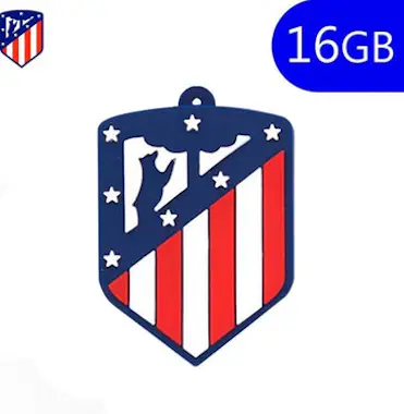 Atlético de Madrid Pen Drive USB x16 GB Silicona Licencia Futbol Atle Atlético de Madrid Pen Drive USB x16 GB Silicona Licencia Futbol Atle