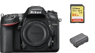 Nikon NIKON D7200 Cuerpo + tarjeta SD de 64 GB + bateria Nikon NIKON D7200 Cuerpo + tarjeta SD de 64 GB + bateria