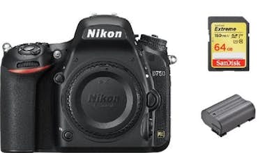 Nikon NIKON D750 Cuerpo + tarjeta SD de 64 GB + bateria Nikon NIKON D750 Cuerpo + tarjeta SD de 64 GB + bateria