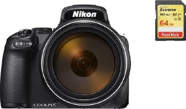 Nikon NIKON P1000 Cuerpo + 64GB tarjeta SD