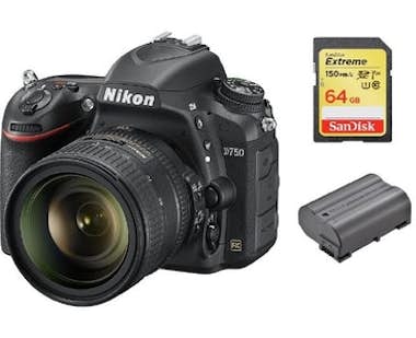 Nikon NIKON D750 KIT AF-S 24-85MM F3.5-4.5G ED VR + Tarj Nikon NIKON D750 KIT AF-S 24-85MM F3.5-4.5G ED VR + Tarj