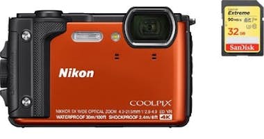 Nikon NIKON W300 Naranja + tarjeta SD de 32 GB Nikon NIKON W300 Naranja + tarjeta SD de 32 GB