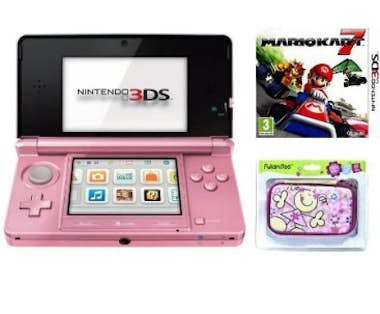 Nintendo 3DS Rosa + Mario Kart 7 + Funda Fulanitos Nintendo 3DS Rosa + Mario Kart 7 + Funda Fulanitos
