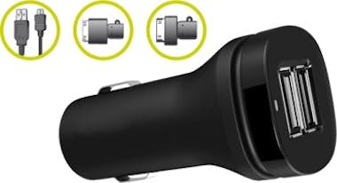 Ksix Cargador de coche 3 en 1 para Tablets Ksix Cargador de coche 3 en 1 para Tablets