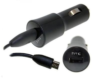 HTC Cargador de mechero HTC con conexión micro USB HTC Cargador de mechero HTC con conexión micro USB
