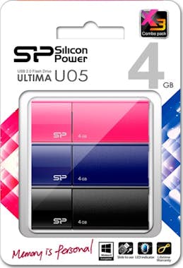 SP Pack 3 Pendrive USB 2.0 4GB SP Pack 3 Pendrive USB 2.0 4GB