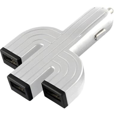 ME! Adaptador mechero con 3 conexiones USB ME! Adaptador mechero con 3 conexiones USB