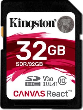 Kingston Kingston Technology SD Canvas React 32GB SDHC UHS- Kingston Kingston Technology SD Canvas React 32GB SDHC UHS-