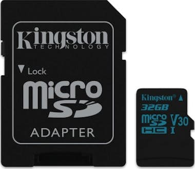Kingston Kingston Technology Canvas Go! 32GB MicroSDHC UHS- Kingston Kingston Technology Canvas Go! 32GB MicroSDHC UHS-