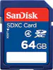SanDisk Sandisk 64GB SDXC 64GB SDXC Clase 4 memoria flash SanDisk Sandisk 64GB SDXC 64GB SDXC Clase 4 memoria flash