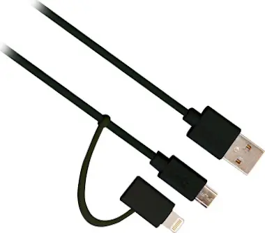 Ewent Ewent EW9909 1m USB A Micro-USB B/Lightning Negro Ewent Ewent EW9909 1m USB A Micro-USB B/Lightning Negro