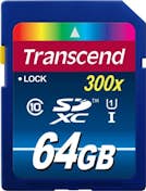 Transcend Transcend 64GB SDXC Class10 UHS I, 300X 64GB SDXC