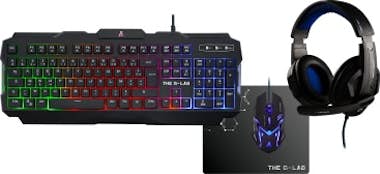 The G-Lab The G-Lab Combo Argon USB QWERTY Español Negro The G-Lab The G-Lab Combo Argon USB QWERTY Español Negro