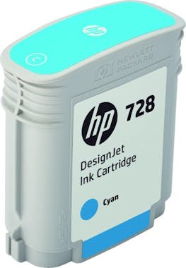 HP HP Cartucho de tinta DesignJet 728 cian de 40 ml HP HP Cartucho de tinta DesignJet 728 cian de 40 ml