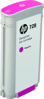 HP HP Cartucho de tinta DesignJet 728 magenta de 130 HP HP Cartucho de tinta DesignJet 728 magenta de 130