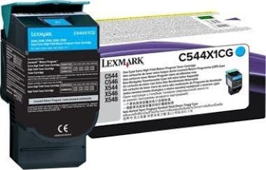Lexmark Lexmark C544/546, X544/546 Cartucho tóner cian Ext Lexmark Lexmark C544/546, X544/546 Cartucho tóner cian Ext