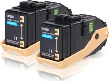 Epson Epson Doble cartucho de tóner AL-C9300N cian 7.5kx Epson Epson Doble cartucho de tóner AL-C9300N cian 7.5kx