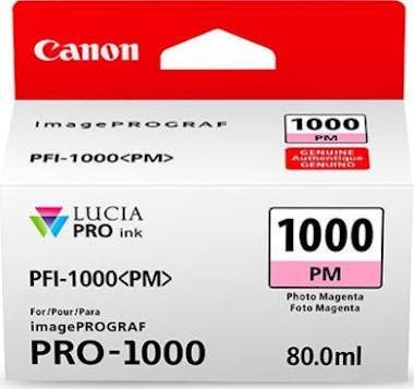 Canon Canon PFI-1000 PM 80ml Foto magenta cartucho de ti Canon Canon PFI-1000 PM 80ml Foto magenta cartucho de ti