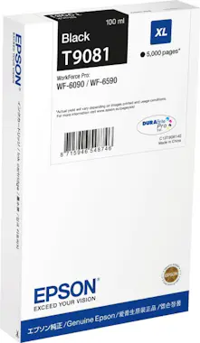 Epson Epson T9081 100ml 5000páginas Negro cartucho de ti Epson Epson T9081 100ml 5000páginas Negro cartucho de ti