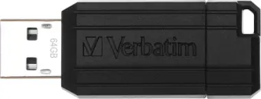 Verbatim Verbatim PinStripe 64GB USB 2.0 Capacity Negro uni Verbatim Verbatim PinStripe 64GB USB 2.0 Capacity Negro uni