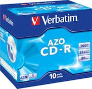 Verbatim Verbatim CD-R AZO Crystal CD-R 700MB 10pieza(s)