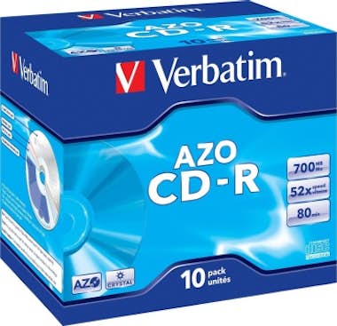 Verbatim Verbatim CD-R AZO Crystal CD-R 700MB 10pieza(s) Verbatim Verbatim CD-R AZO Crystal CD-R 700MB 10pieza(s)