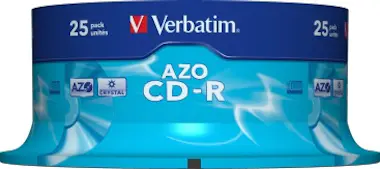 Verbatim Verbatim CD-R AZO Crystal CD-R 700MB 25pieza(s) Verbatim Verbatim CD-R AZO Crystal CD-R 700MB 25pieza(s)