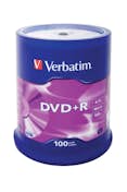 Verbatim Verbatim DVD+R Matt Silver 4.7GB DVD+R 100pieza(s)