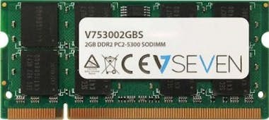 V7 V7 2GB DDR2 PC2-5300 667Mhz SO DIMM Notebook módul V7 V7 2GB DDR2 PC2-5300 667Mhz SO DIMM Notebook módul