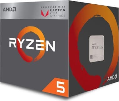 AMD AMD Ryzen 5 2400G 3.6GHz 2MB L2 Caja procesador AMD AMD Ryzen 5 2400G 3.6GHz 2MB L2 Caja procesador