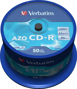 Verbatim Verbatim CD-R AZO Crystal CD-R 700MB 50pieza(s) Verbatim Verbatim CD-R AZO Crystal CD-R 700MB 50pieza(s)
