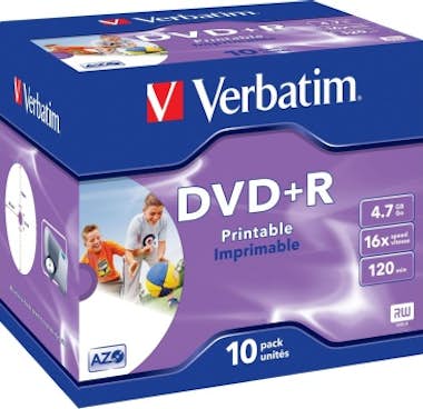 Verbatim Verbatim DVD+R Wide Inkjet Printable ID Brand 4.7G Verbatim Verbatim DVD+R Wide Inkjet Printable ID Brand 4.7G