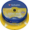 Verbatim Verbatim DVD+RW Matt Silver 4.7GB DVD+RW 25pieza(s Verbatim Verbatim DVD+RW Matt Silver 4.7GB DVD+RW 25pieza(s