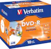 Verbatim Verbatim DVD-R Wide Inkjet Printable ID Brand 4.7G Verbatim Verbatim DVD-R Wide Inkjet Printable ID Brand 4.7G