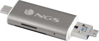 NGS NGS ALLYREADER USB/Micro-USB Gris, Color blanco le