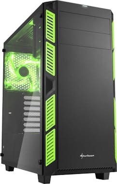 Sharkoon Sharkoon AI7000 Glass Torre Negro, Verde carcasa d Sharkoon Sharkoon AI7000 Glass Torre Negro, Verde carcasa d