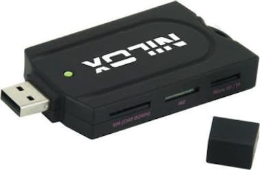 Nilox Nilox 10NXCRAIN1001 USB 2.0 Negro lector de tarjet Nilox Nilox 10NXCRAIN1001 USB 2.0 Negro lector de tarjet