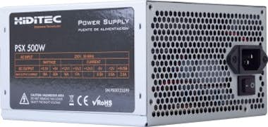 Hiditec Hiditec PSX 500W 500W ATX Aluminio unidad de fuent Hiditec Hiditec PSX 500W 500W ATX Aluminio unidad de fuent