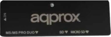 Approx Approx APPCR01B USB 2.0 Negro lector de tarjeta Approx Approx APPCR01B USB 2.0 Negro lector de tarjeta